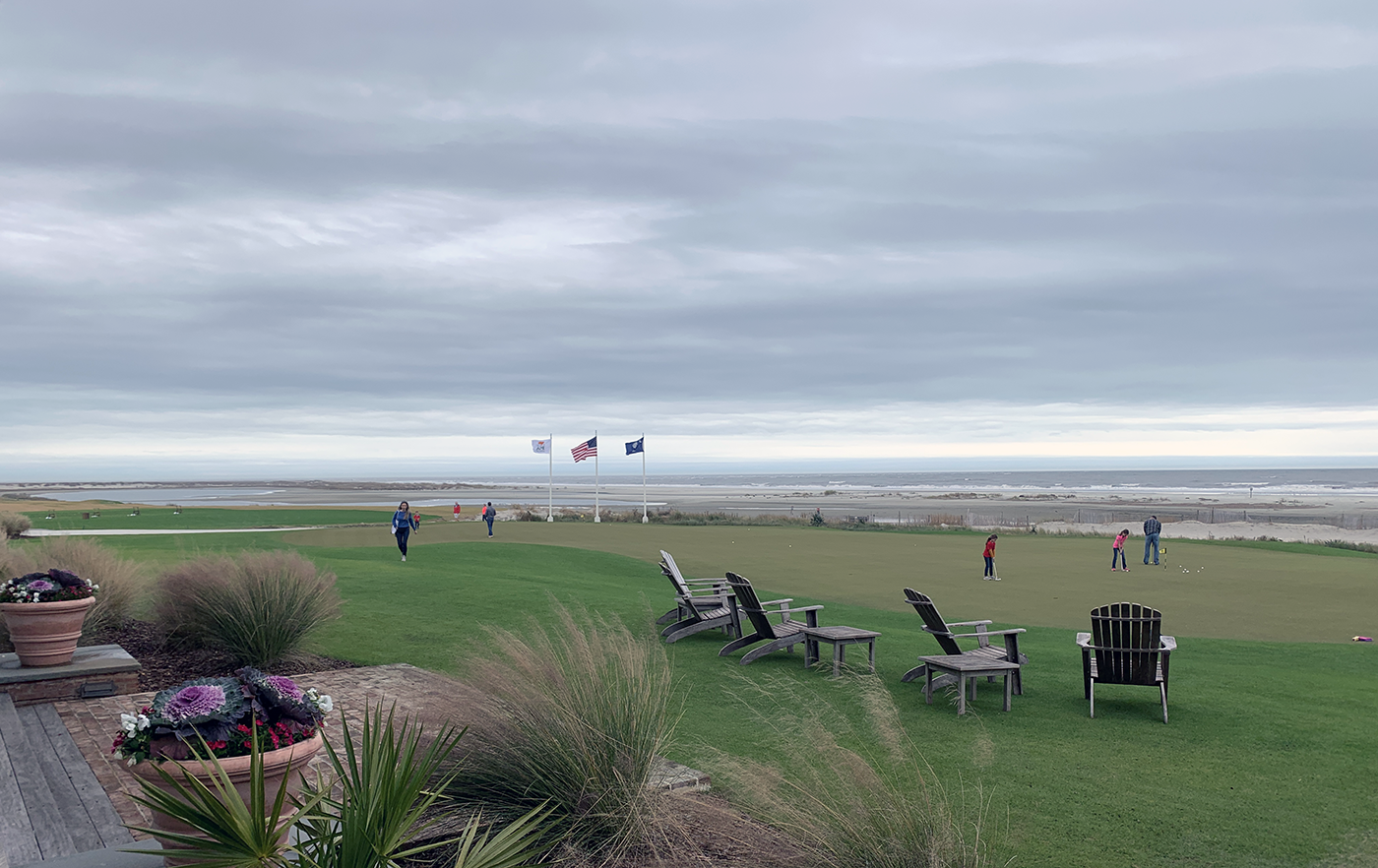 Looking out to sea from The Ocean Course on Kiawah Island